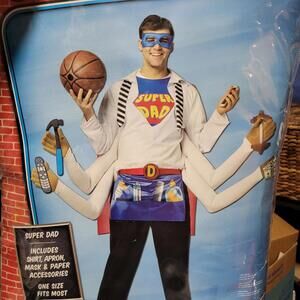 Super Dad Mens Halloween Costume‎ Unique Funny Rasta Imposta Dress Up Superhero